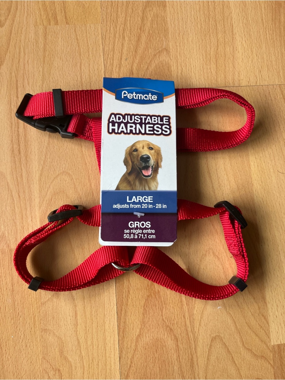 Petmate Large Adjustable Dog Harness - Red